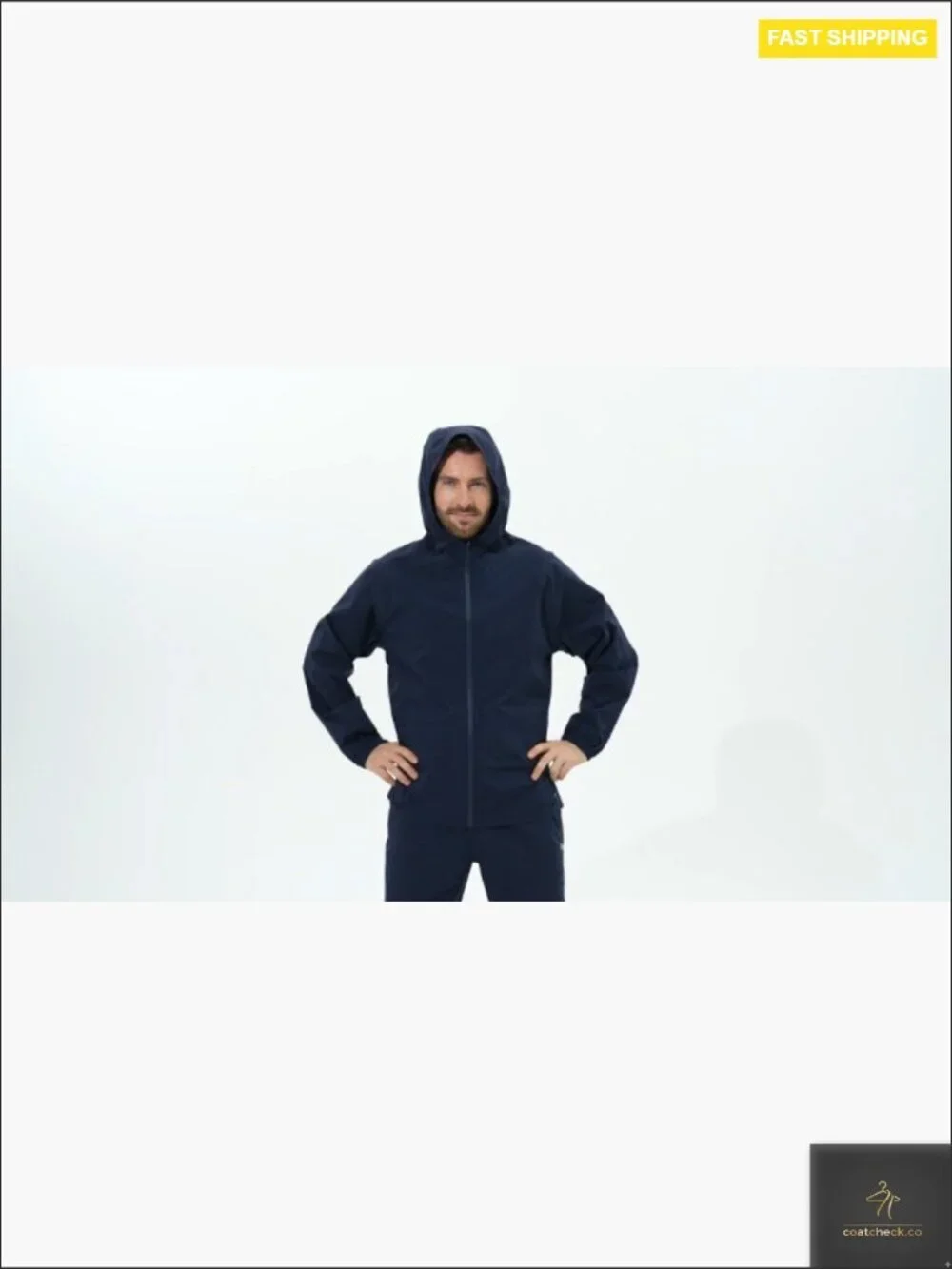 Waterproof Rain Jacket with Hood Lightweight Soft Shell Windbreaker for Golf